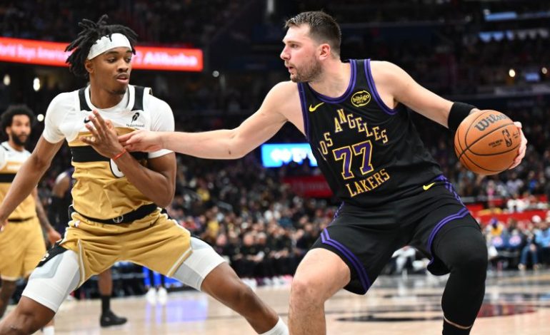  Luka Doncic scores game-high as Lakers beat Wizards