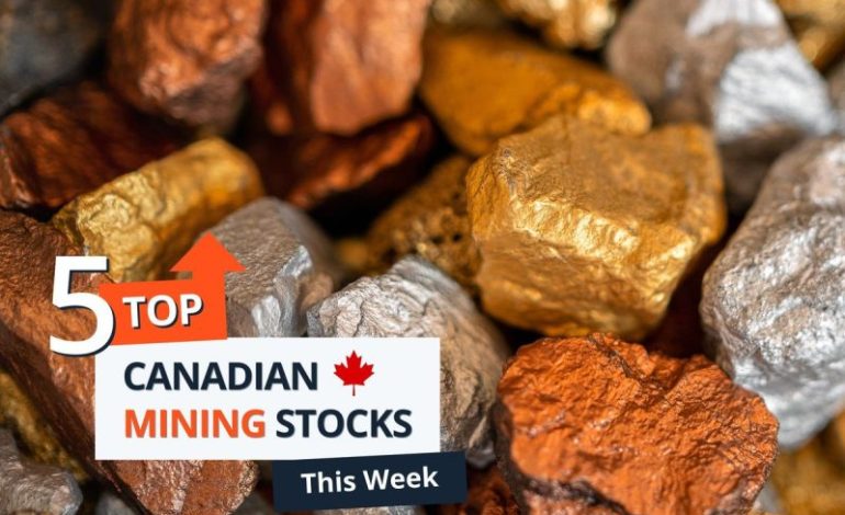  Top 5 Canadian Mining Stocks This Week: Gold Reserve Jumps with 132 Percent Gain
