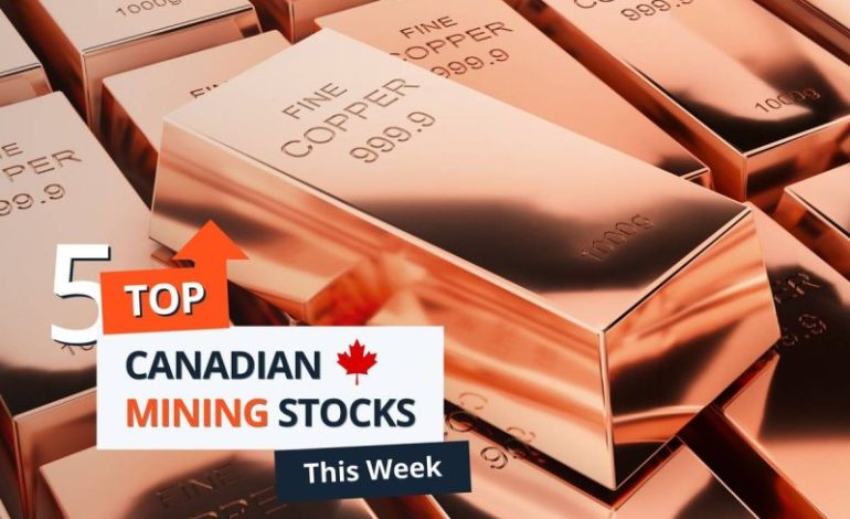  Top 5 Canadian Mining Stocks This Week: Vangaurd Mining Gains 141 Percent
